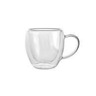 Set 2 pahare cu perete dublu și mâner Cafea/Ceai Hera 250 ml